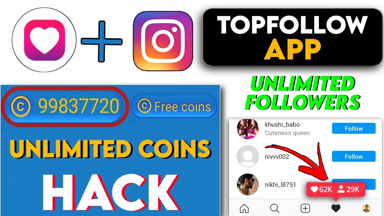 تحميل برنامج Top Follow مهكر اخر اصدار 2025